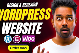 design or redesign a responsive wordpress website or landing page elementor pro