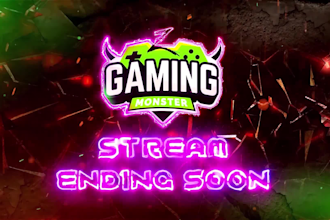 create animated twitch intro,gaming screen,alerts for you