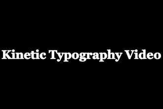 create professional kinetic typography motion graphics