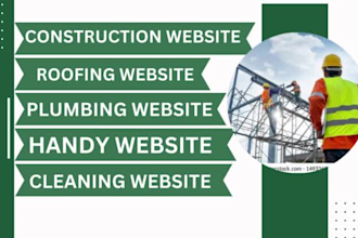 do construction website, roofing website, plumbing website, handyman website