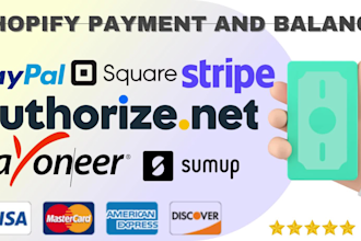 activate shopify payment and balance into your store
