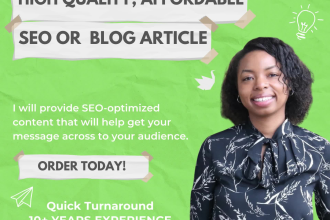 write a high quality SEO blog or article in 24 hours