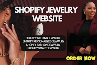 shopify fashion jewelry, weeding engagement jewelry, shopify model jewelry store