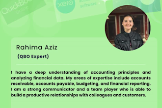 offer accounting and bookkeeping expertise in qbo