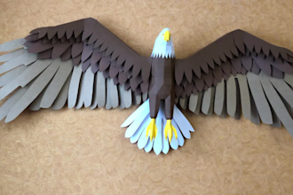 create papercraft model design and template with aseembly guide