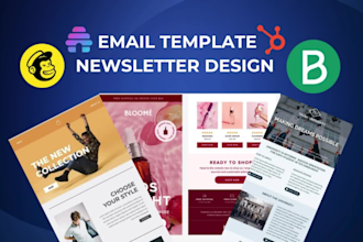 design brevo, beehiiv, convertkit, activecampaign email template newsletter