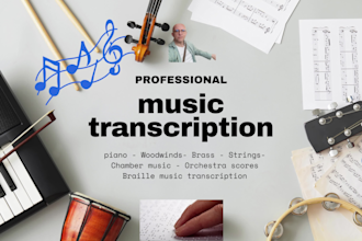 transcribe your score to finale, musescore, sibelius and dbt