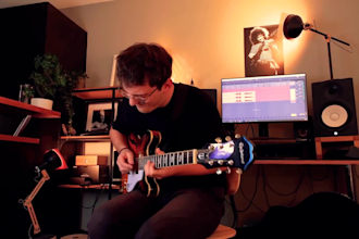 record a smooth jazz guitar solo on your track