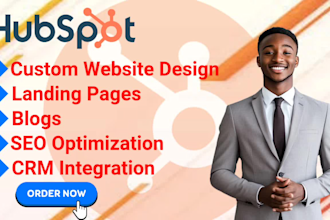 design custom website, landing page and blogs using hubspot
