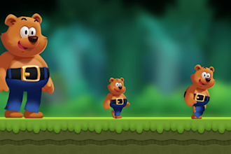 create 2d spine animations for characters, props, or backgrounds