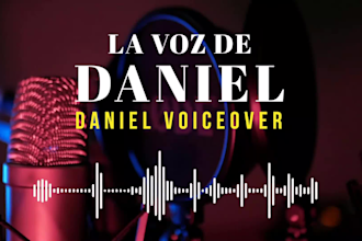be the spanish male voice actor for your cartoon characters