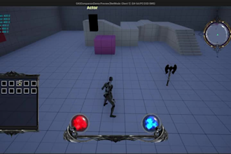 do unreal engine game development gameplay mechanics UI element game system hud