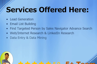 find email address, contact info by web and linkedin research