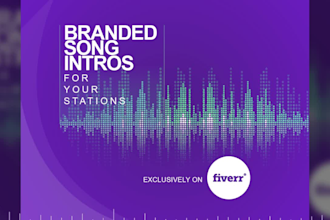 make branded song intro with artist id for your radio