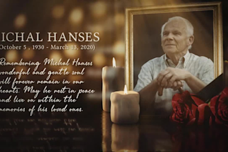 make funeral biography video in full hd in 24 hours