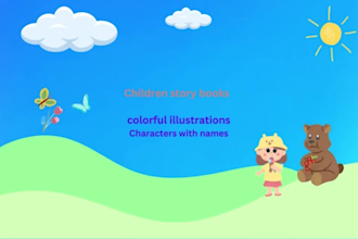 illustrate childrens story books on any topic