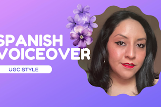 record a native spanish voiceover in a ugc style