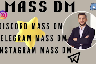 do discord mass dm, instagram mass dm, telegram mass dm