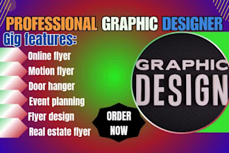 design an online flyer motion flyer door hanger  event planning  flyer design