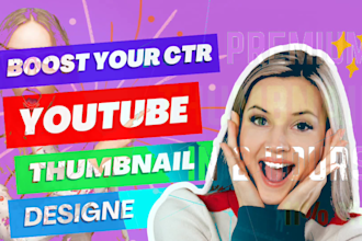 design amazing youtube thumbnails
