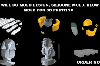 mold design, injection mold, silicone mold, chocolate mold, for 3d printing