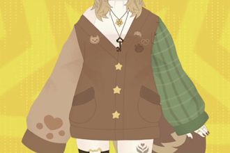 draw and rig live2d vtuber model 2d anime vtuber model live 2d vtuber commission