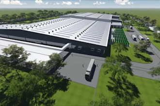 design 3d warehouse industrial factory building 3d facility commercial 3d render