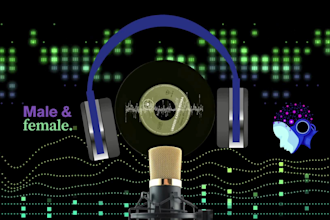 create premium, ultra realistic male and female voiceovers