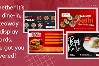 create print and digital food menus