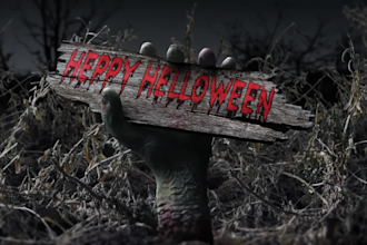 create this halloween video with your or text