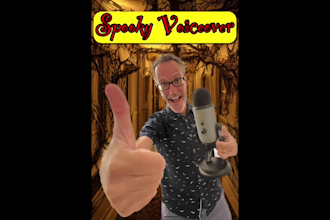 do a spooky voice for halloween or whatever you need