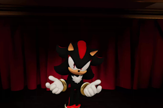 create a shadow the hedgehog 3d animation