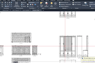 draw accurate 2d furniture drawings for carpentry and production