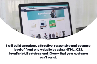 fix html, css, js, bootstrap jquery issues within 12 hours