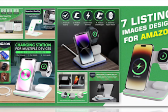design amazon product infographic and listing images