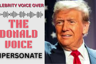 perform a professional donald trump voiceover for ads youtube narration