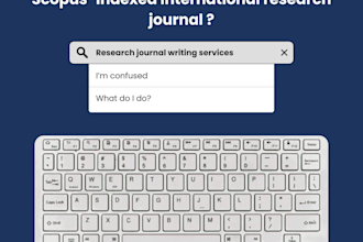 the task is to research and create international journals that scopus indexes
