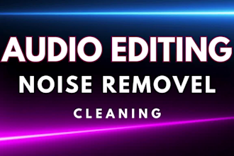 clean, edit, fix and convert your audio file