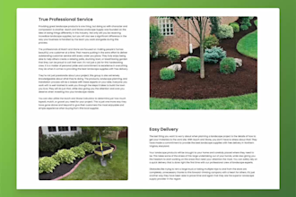 create a professional landscaping or lawncare website