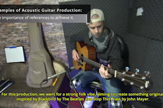 record acoustic guitar for your folk, indie song