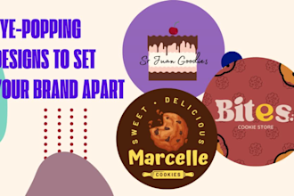 design an appealing cake bakery logo with watercolor touch