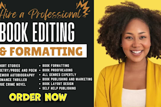 do proofreading, copy edit poetry, middle grade light novel self help, memoir