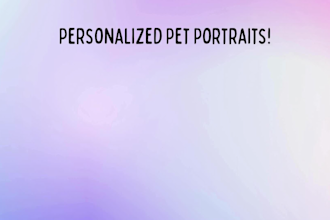 create a cute, quirky portrait of your pet