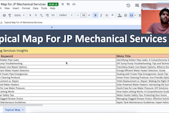 build a topical map for ai search visibility and GEO