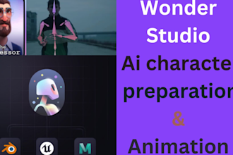 do 3d character rigging in wonder studio
