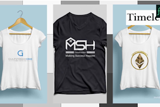 design trendy tshirt and product packaging designs for you