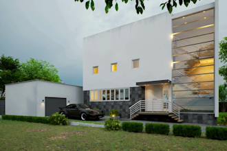 make 3d model with realistic render using by sketchup