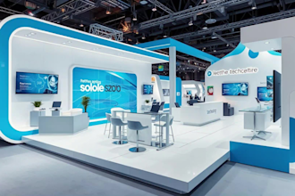 design creative 3d exhibition booth, kiosk, stall