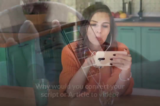 convert article to video, blog post, text to video with voice over
