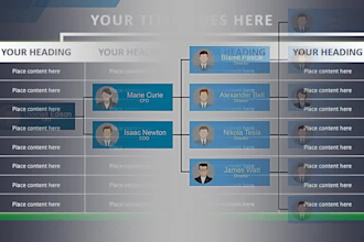 design amazing organized charts and process diagram